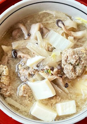 イワシ丸干しdeつみれ汁-レシピのメイン写真
