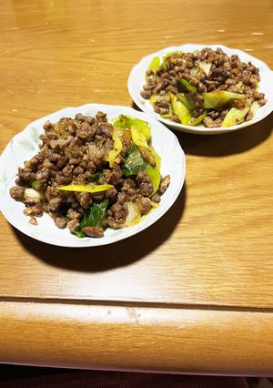 ひき肉のスタミナ炒め-レシピのメイン写真