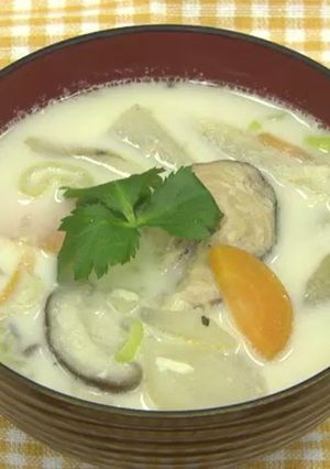 さば缶のミルクみそ汁-レシピのメイン写真