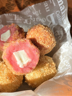 サツマイモとビーツの揚げないコロッケ-レシピのメイン写真