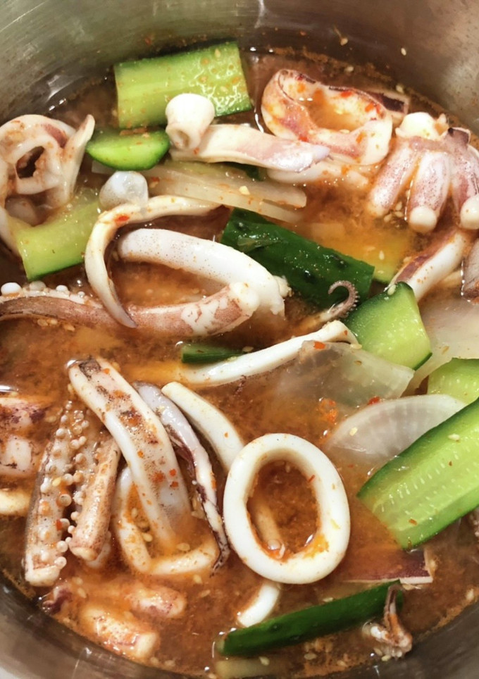 イカと大根の韓国風煮物　-レシピのメイン写真
