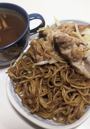 麺をほぐさない、パリパリモチモチ焼きそば-レシピのメイン写真