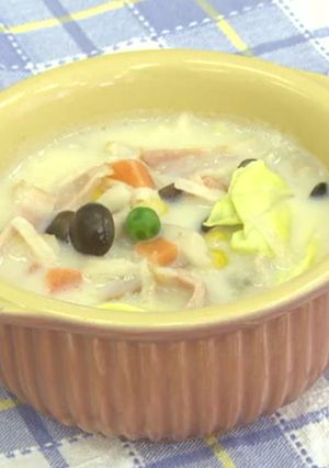 切干大根の具だくさん豆乳スープ-レシピのメイン写真