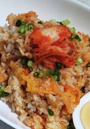 残りご飯で☆豚キムチ炒飯-レシピのメイン写真