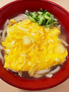 風邪にやさし〜柔らかおうどんのネギ玉のせ-レシピのメイン写真