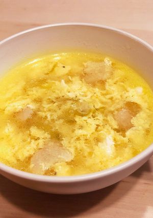 超簡単！鶏皮で2度美味しいスープ-レシピのメイン写真