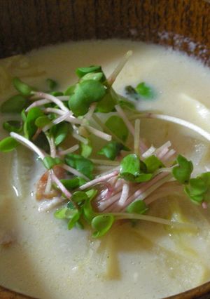 具たくさん野菜の和風豆乳スープ-レシピのメイン写真