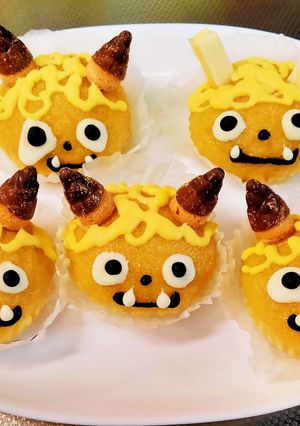 節分♪こども喜ぶ☆簡単おにさんスイーツ-レシピのメイン写真