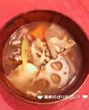 野菜たっぷり♡蓮根のすりおろし汁♪