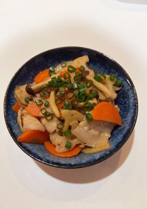 豚バラ根菜丼-レシピのメイン写真