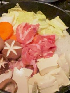 水なしで豚すき焼き!-レシピのメイン写真