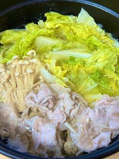 白だし+白菜+豚肉のカンタンざっくり鍋-レシピのメイン写真