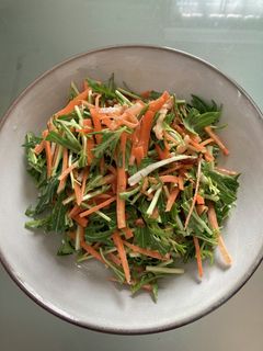 水菜とにんじんのサラダ-レシピのメイン写真
