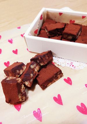 しっとり♪クッキーとくるみの生チョコ-レシピのメイン写真