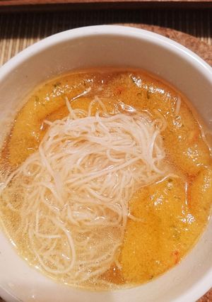お刺身のつまはスープにしちゃえ〜-レシピのメイン写真
