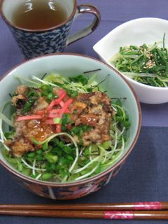 さんまの蒲焼竜田丼-レシピのメイン写真