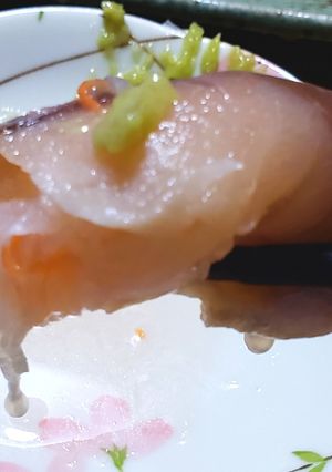 〆サバのなますでくるんでワサビでパクリ-レシピのメイン写真