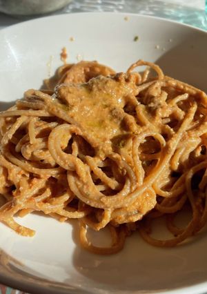 ドライトマトのパスタ！-レシピのメイン写真
