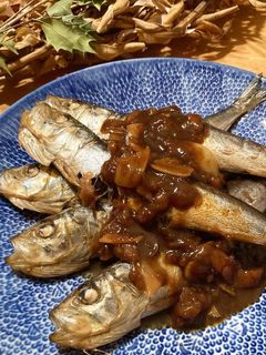 いわしの丸干し梅にんにく生姜煮-レシピのメイン写真
