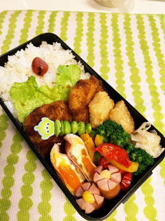 中学生男子 お弁当2/4-レシピのメイン写真