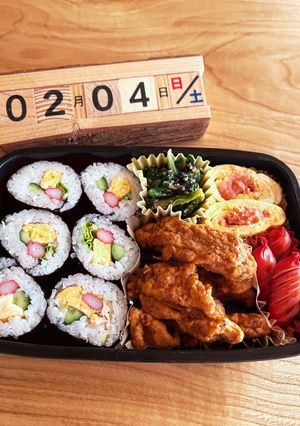 2023.2/4 中学生男子お弁当-レシピのメイン写真
