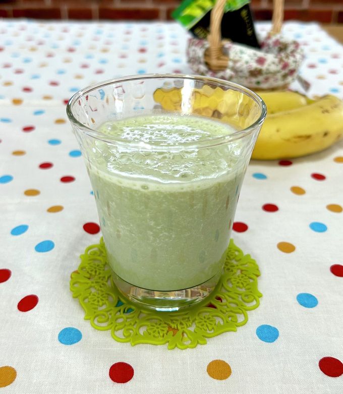 青汁バナナ牛乳 by きっかママ 【クックパッド】 簡単おいしいみんなの