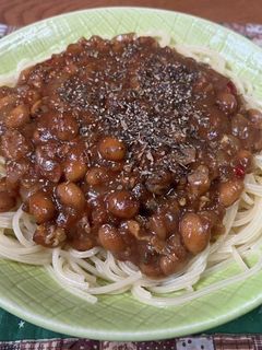 スパゲティ・節分カレービーンズ-レシピのメイン写真