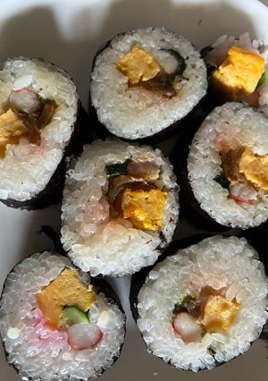 次の日の巻き寿司は、焼き巻き寿司に♪-レシピのメイン写真
