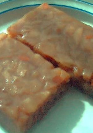 煮込んだ梨を羊羹に-レシピのメイン写真