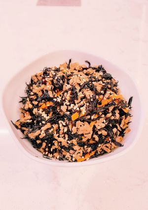 ひき肉と新鮮ひじきの煮物-レシピのメイン写真