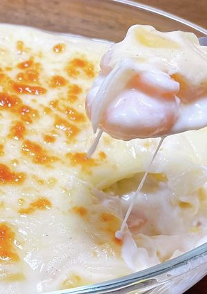 濃厚ホワイトソースＤＥチーズ海老グラタン-レシピのメイン写真