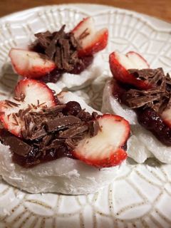 チョコいちご大福-レシピのメイン写真
