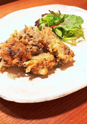 蓮根とひじきのカリふわ揚げ-レシピのメイン写真