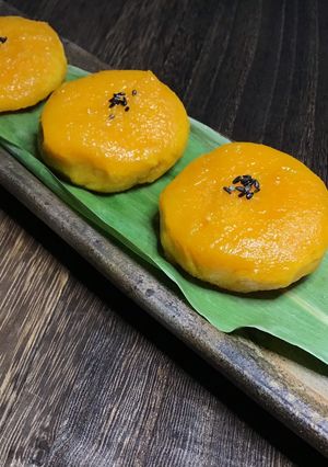 お米の粉で　かぼちゃ餅-レシピのメイン写真