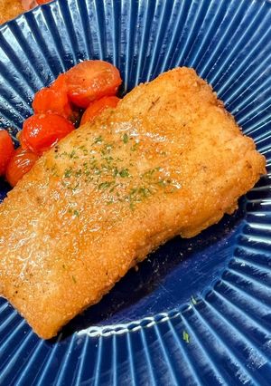釣ってきたヒラメのチーズ焼き-レシピのメイン写真