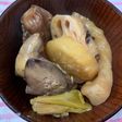 鳥モツだいれんコンニャクの醤油煮
