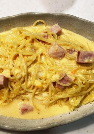 生クリーム無しのカルボナーラ-レシピのメイン写真