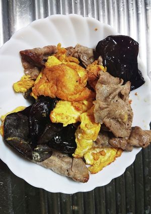 卵と豚肉と木耳の炒めもの-レシピのメイン写真