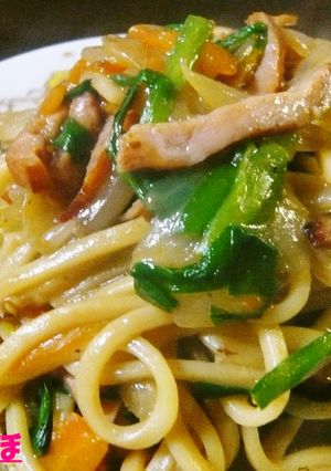 簡単麺レシピ！中華麺でパリとろ焼きそば-レシピのメイン写真