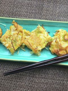 玉子焼焼き器で作る！お弁当用白ねぎチヂミ-レシピのメイン写真