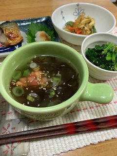 簡単もずくスープであったまろ♪-レシピのメイン写真