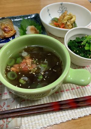 簡単もずくスープであったまろ♪-レシピのメイン写真