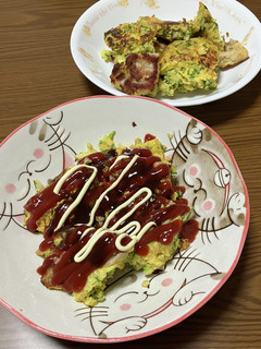 簡単!混ぜて焼くだけ♪お好み焼風卵焼き-レシピのメイン写真