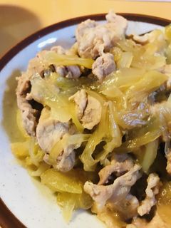 スキヤキ出汁で作る●あまから豚丼-レシピのメイン写真