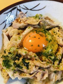 今治焼豚玉子飯のタレ活用●ゆで豚玉子丼-レシピのメイン写真