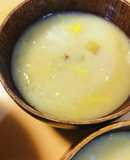 白菜＆サツマイモ●白味噌のさつま汁
