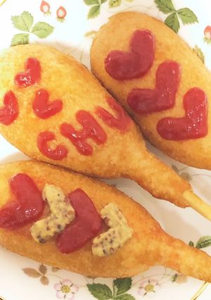 バレンタインのハートのケチャップアート-レシピのメイン写真
