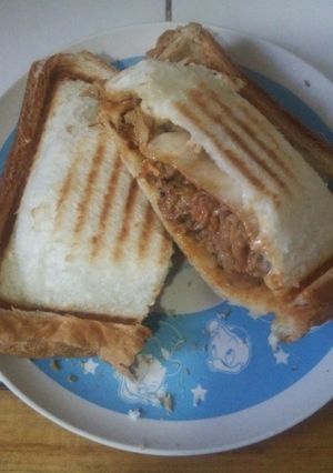 ホット豚キムチーズサンド-レシピのメイン写真
