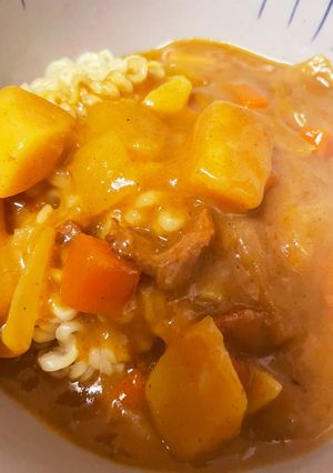 汁なしカレーラーメン-レシピのメイン写真