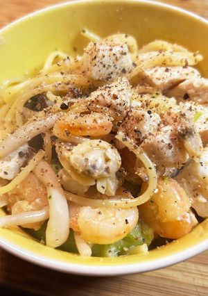 【脂質制限】クリームパスタ-レシピのメイン写真